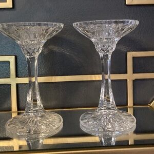 Vintage Authentic Nachtmann Glass Candle Holders (set of 2)